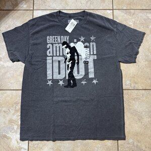 Green Day American Idiot Wings T-Shirt LARGE New